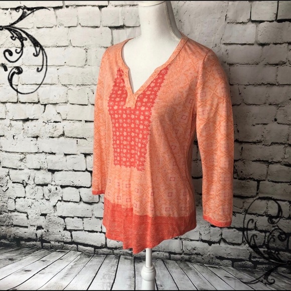 Lucky Brand Tops - Lucky Brand Boho V Neck Top